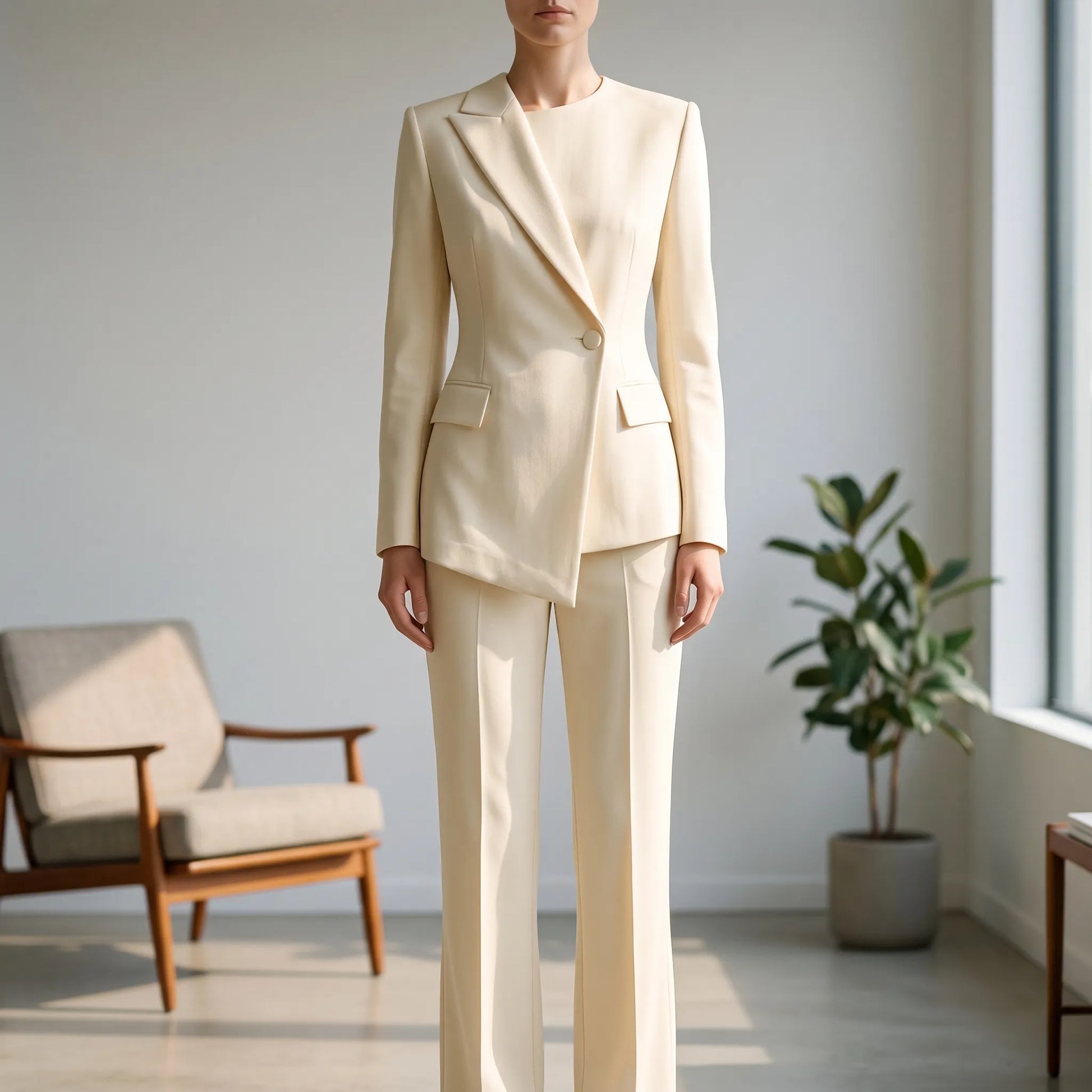 Asymmetrischer Damen Hosenanzug -  Suzanne
