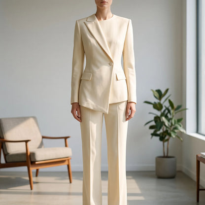Asymmetrischer Damen Hosenanzug -  Suzanne