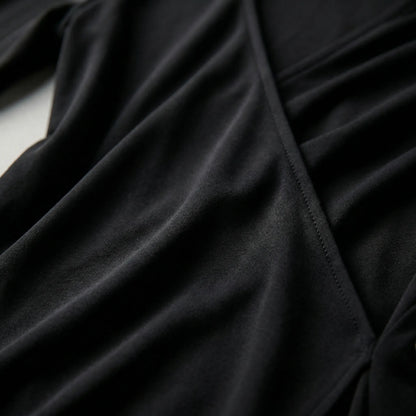 Asymmetrisches Maxikleid Mit Stehkragen - Tonya
