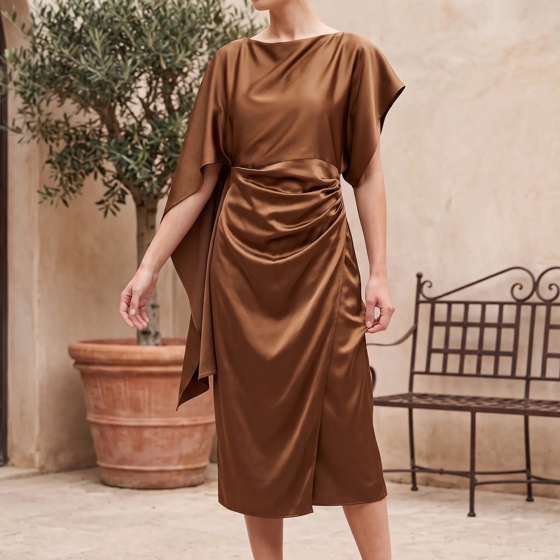 Asymmetrisches Midikleid -  Debra
