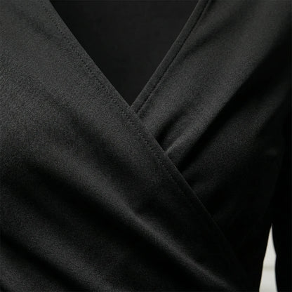 Asymmetrisches V Ausschnitt Kleid - Soraya