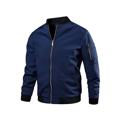 Leichte & trendige Herren Bomberjacke mit Reißverschluss – Jaron Herbstedition