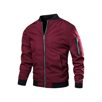Leichte & trendige Herren Bomberjacke mit Reißverschluss – Jaron Herbstedition