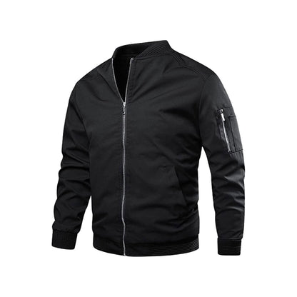Leichte & trendige Herren Bomberjacke mit Reißverschluss – Jaron Herbstedition