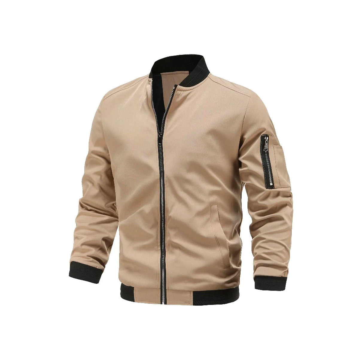 Leichte & trendige Herren Bomberjacke mit Reißverschluss – Jaron Herbstedition