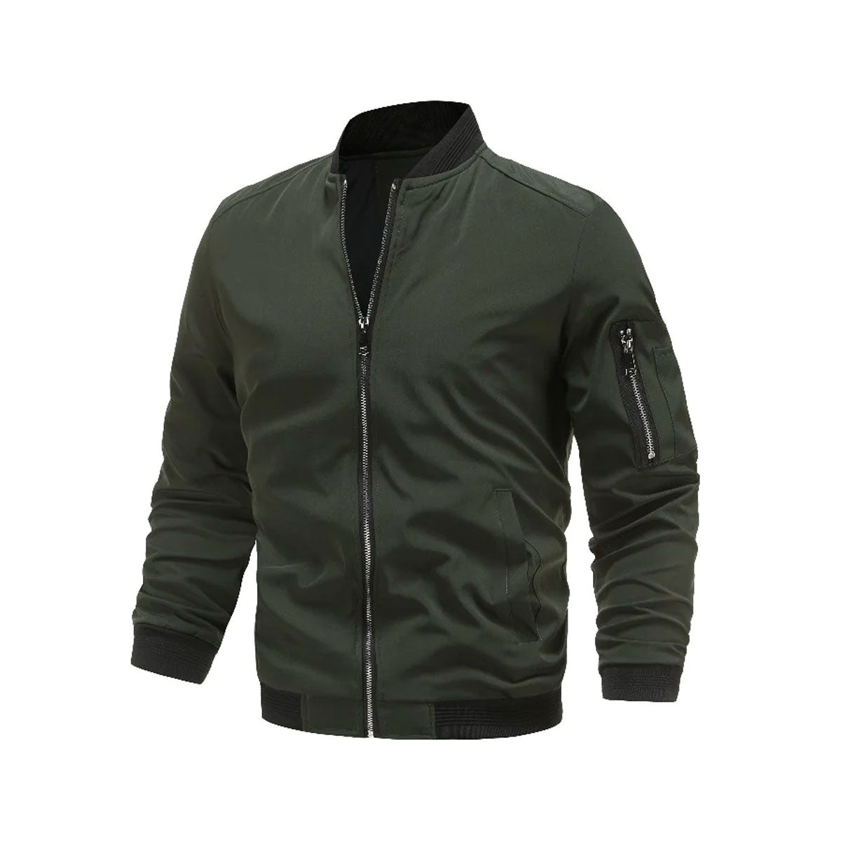 Leichte & trendige Herren Bomberjacke mit Reißverschluss – Jaron Herbstedition