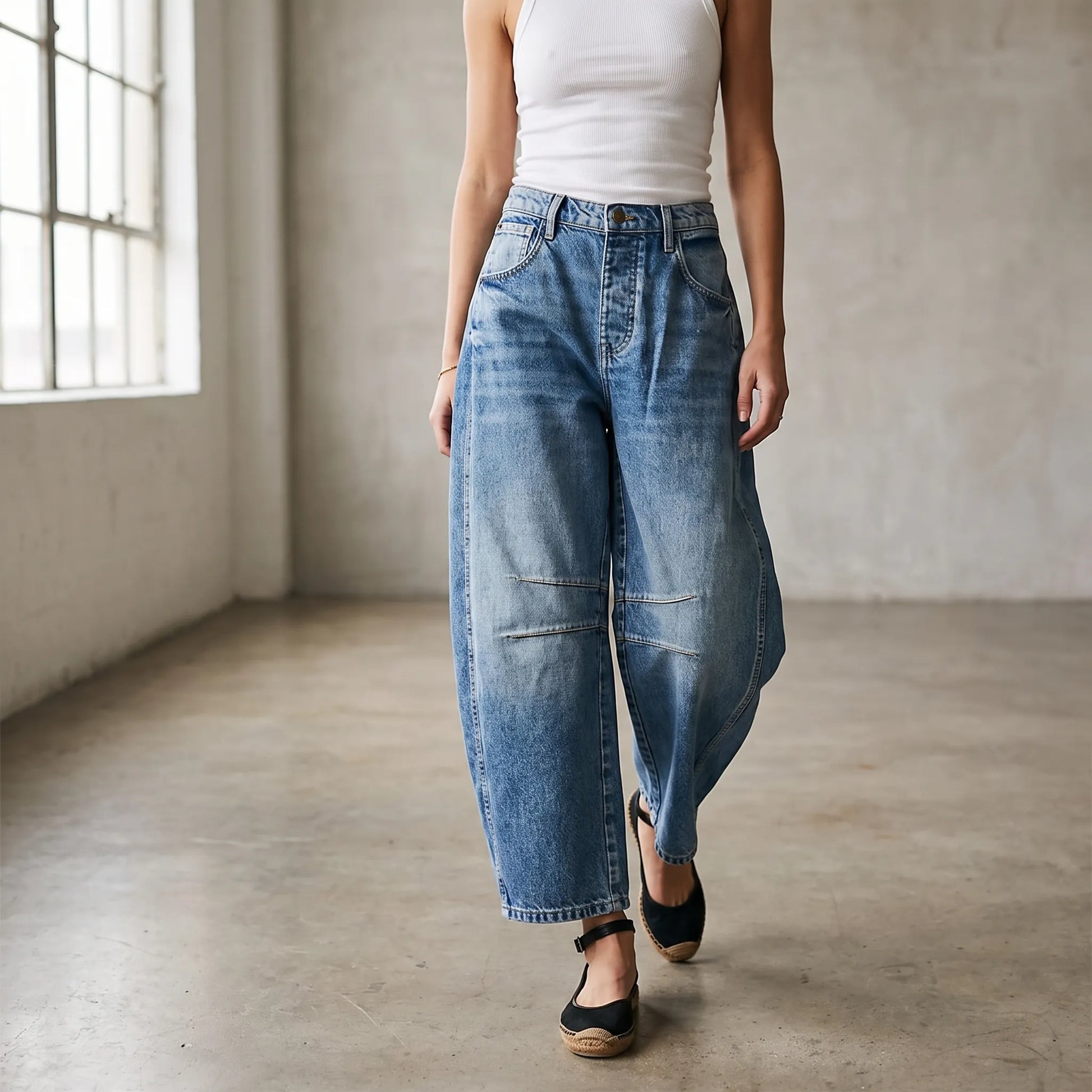 Barrel Jeans Damen -  Juanita