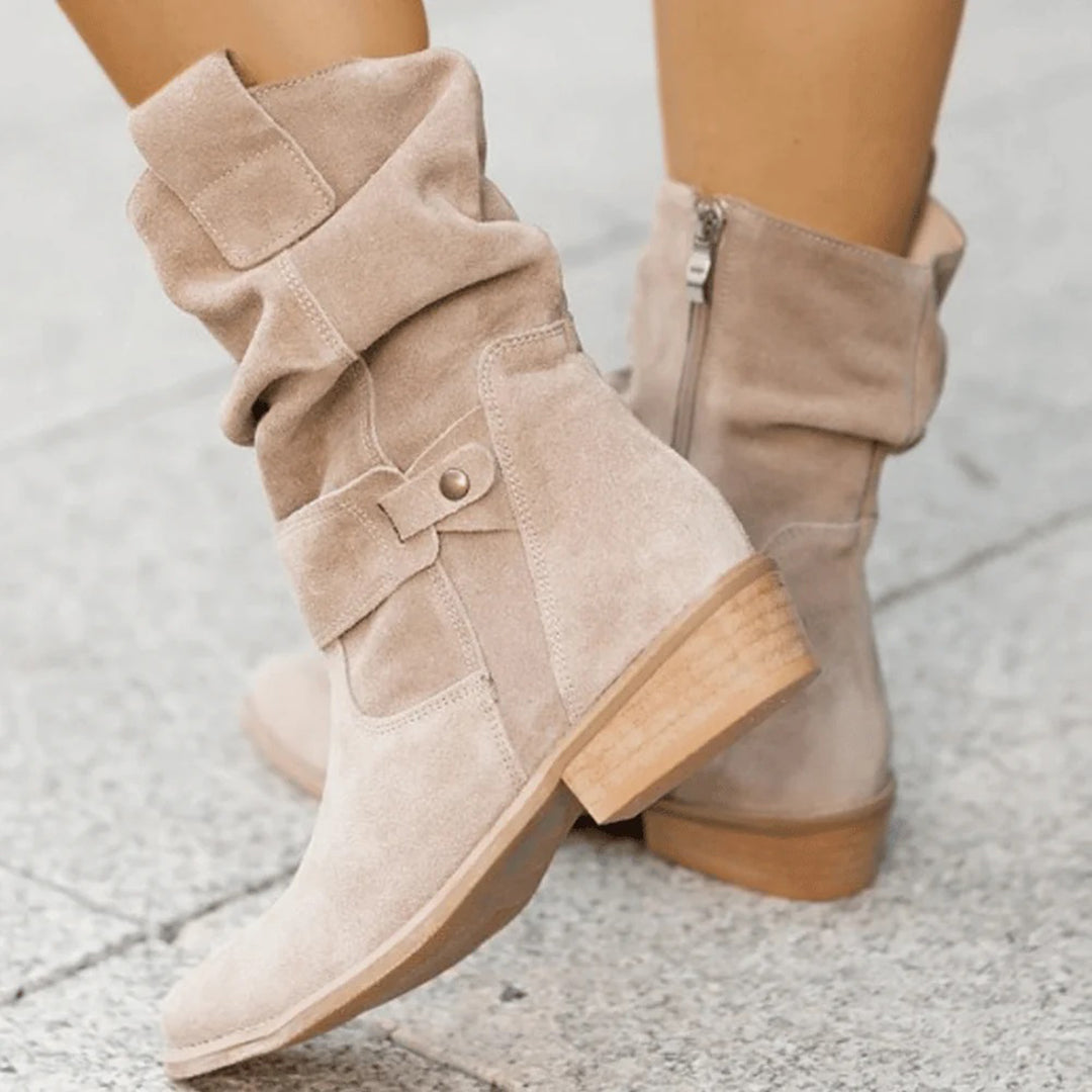 Trendiger Damen Herbst-Absatzstiefel – Elif