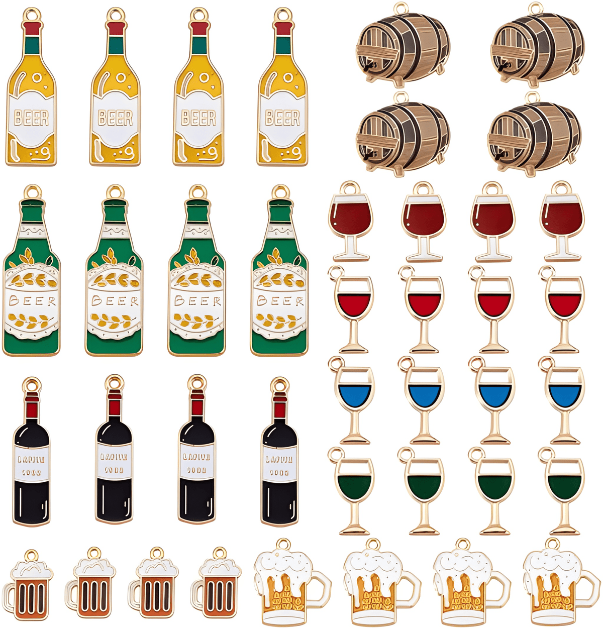 Bier & Wein Charm Anhänger (40er-Set) – FestGenuss Oktoberfest 2026