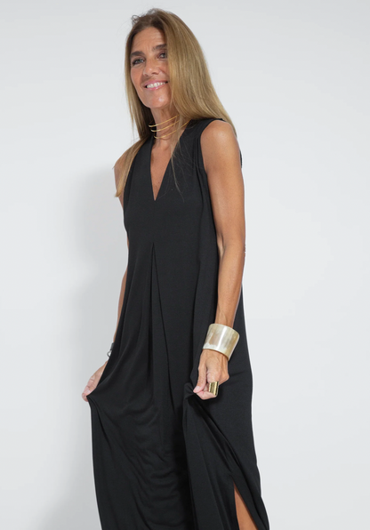 Zweiteiliges Herbstliches Schlankmachendes Kleid mit Weste – Loreen