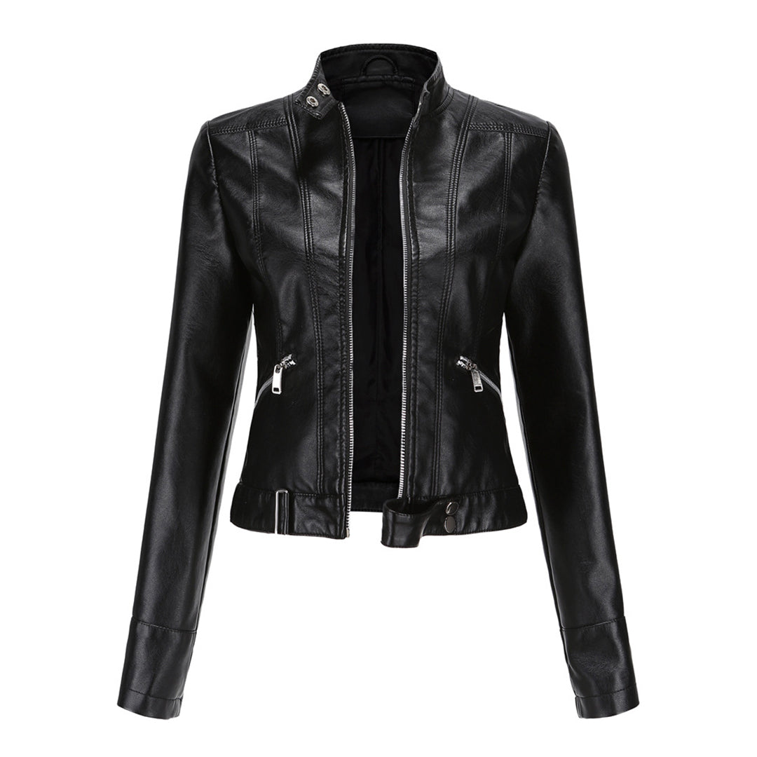 Stilvolle Damen Lederjacke in klassischem Design – Marlene Herbstedition