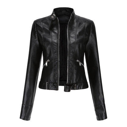 Stilvolle Damen Lederjacke in klassischem Design – Marlene Herbstedition