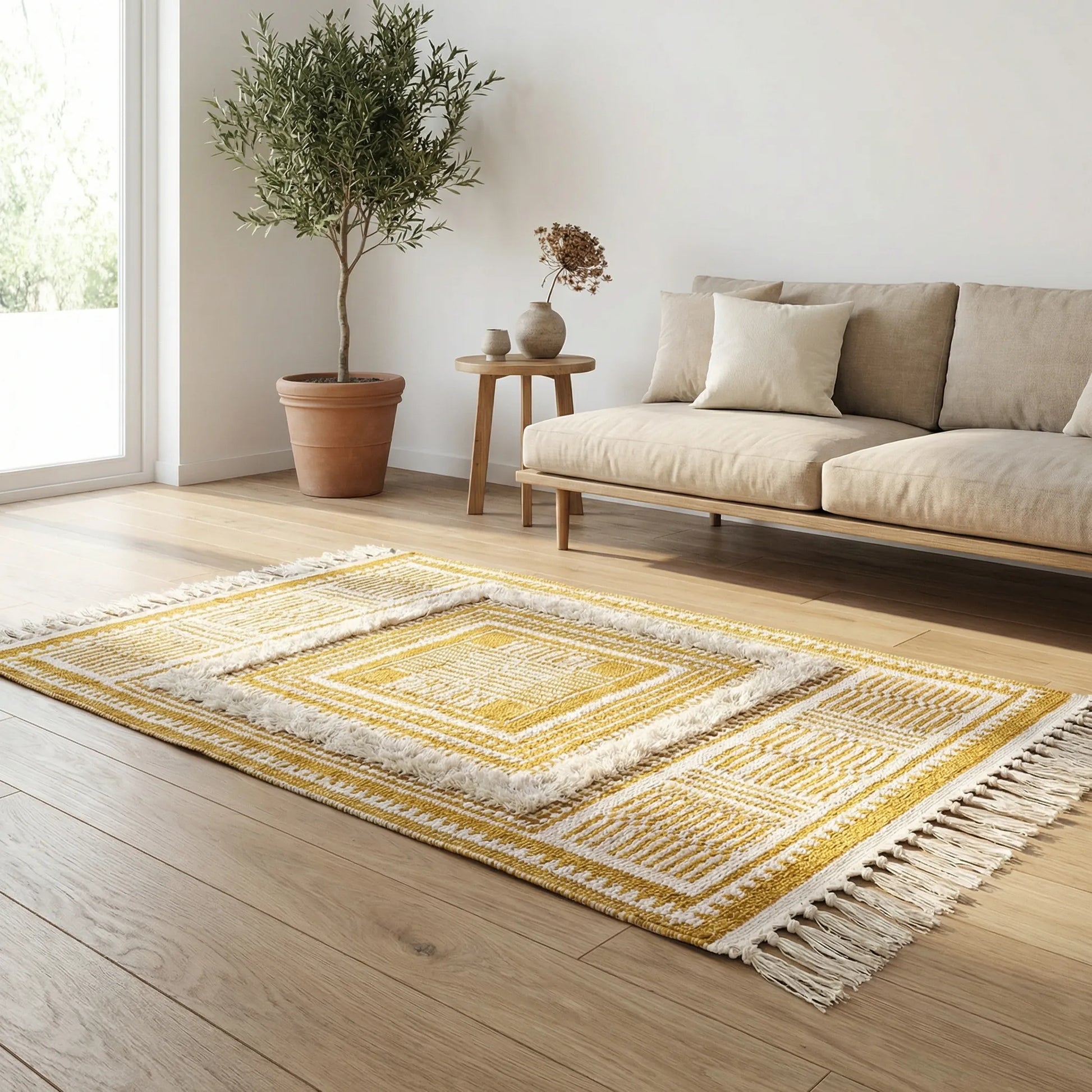Boho-Teppich Mit Fransen - Bohemora