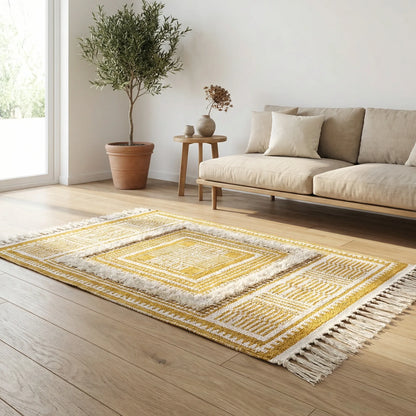 Boho-Teppich Mit Fransen - Bohemora