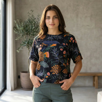 Botanisch Gemustertes Shirt - Josy