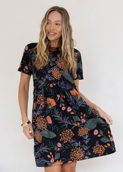 Botanisch Gemustertes Sommerkleid - Miray
