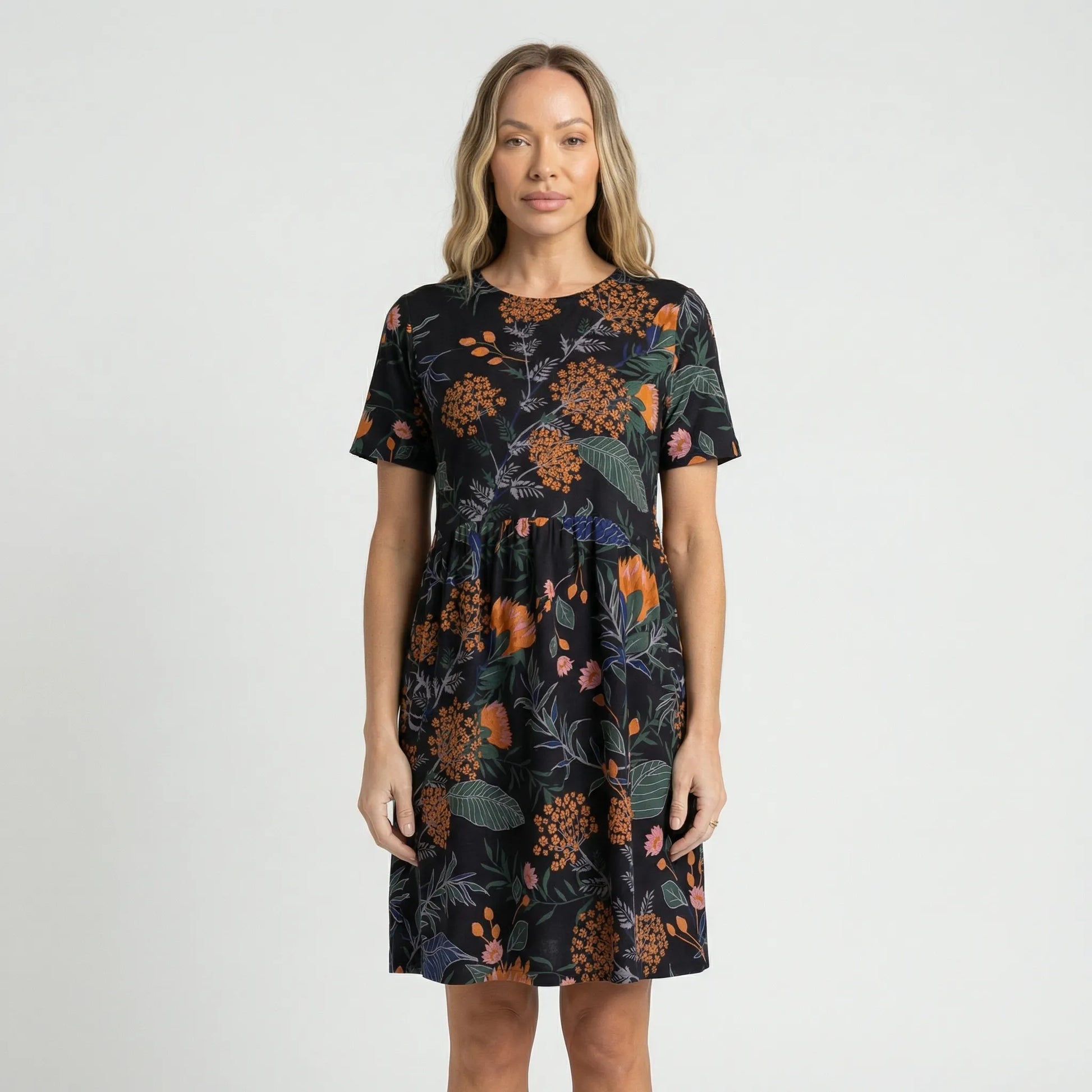 Botanisch Gemustertes Sommerkleid - Miray