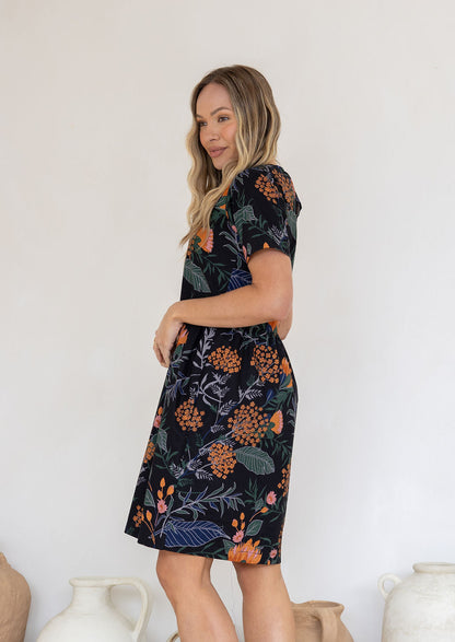 Botanisch Gemustertes Sommerkleid - Miray
