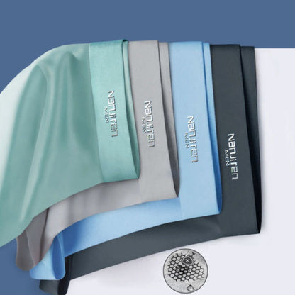 Seidenboxershorts für Herren, ultradünn, atmungsaktiv, in verschiedenen Farben.