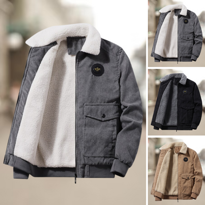Herren Corduroy Jacke mit Fleece-Futter – Elias