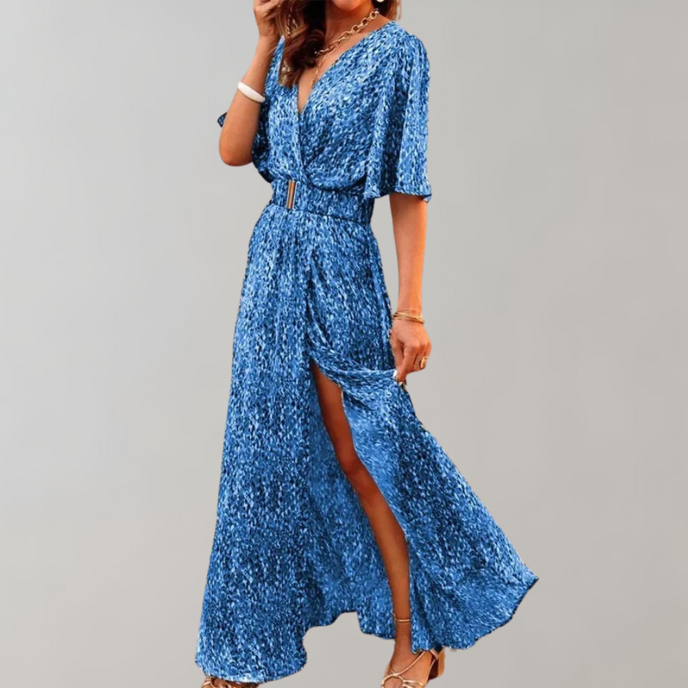 Herbstliches Maxi-Kleid – Alina