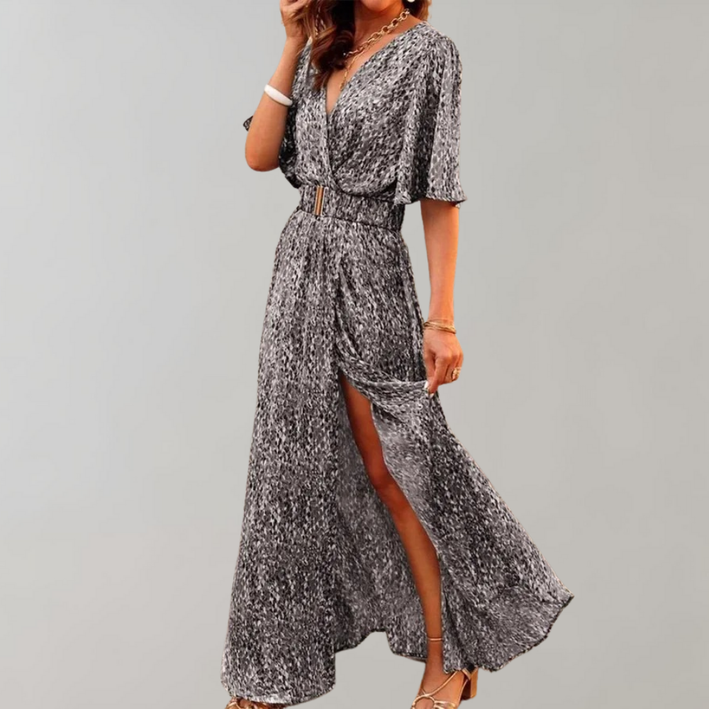 Herbstliches Maxi-Kleid – Alina
