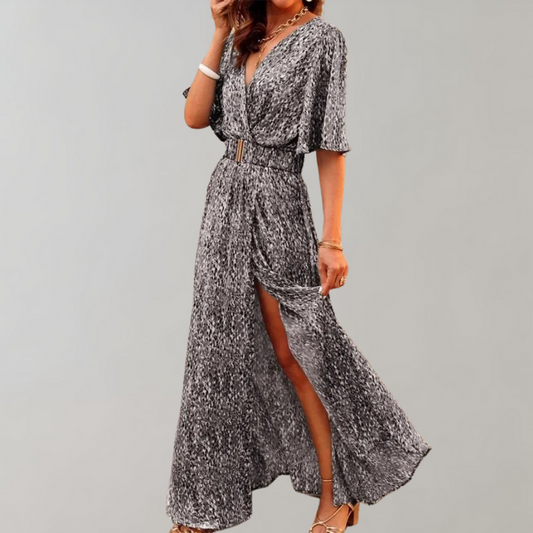 Herbstliches Maxi-Kleid – Alina