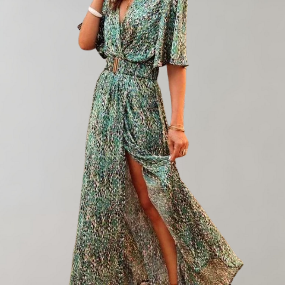 Herbstliches Maxi-Kleid – Alina