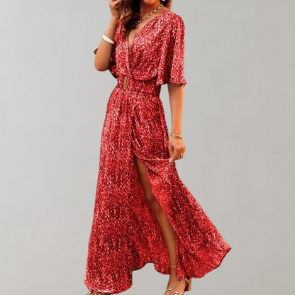 Herbstliches Maxi-Kleid – Alina