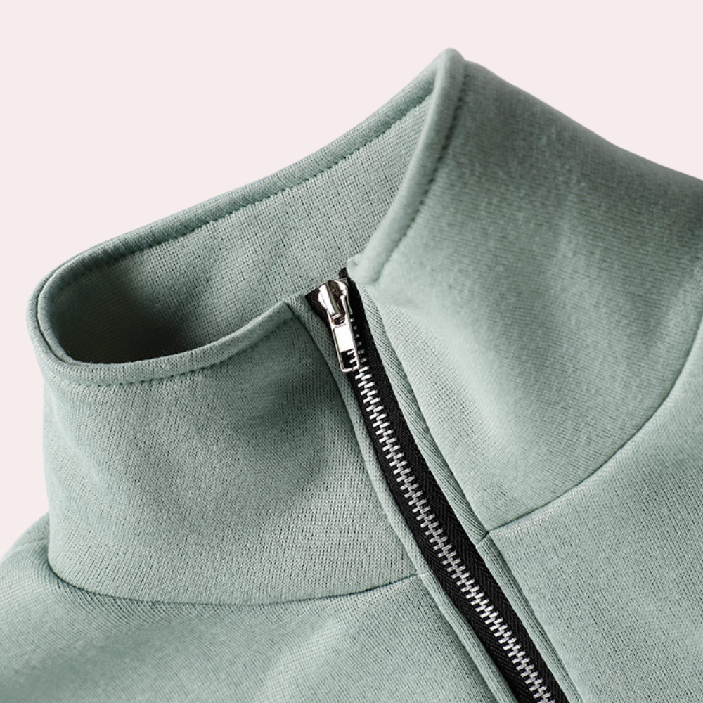 Herbstlicher Damen Trainingsanzug mit Pullover und Reißverschluss – Rihanna