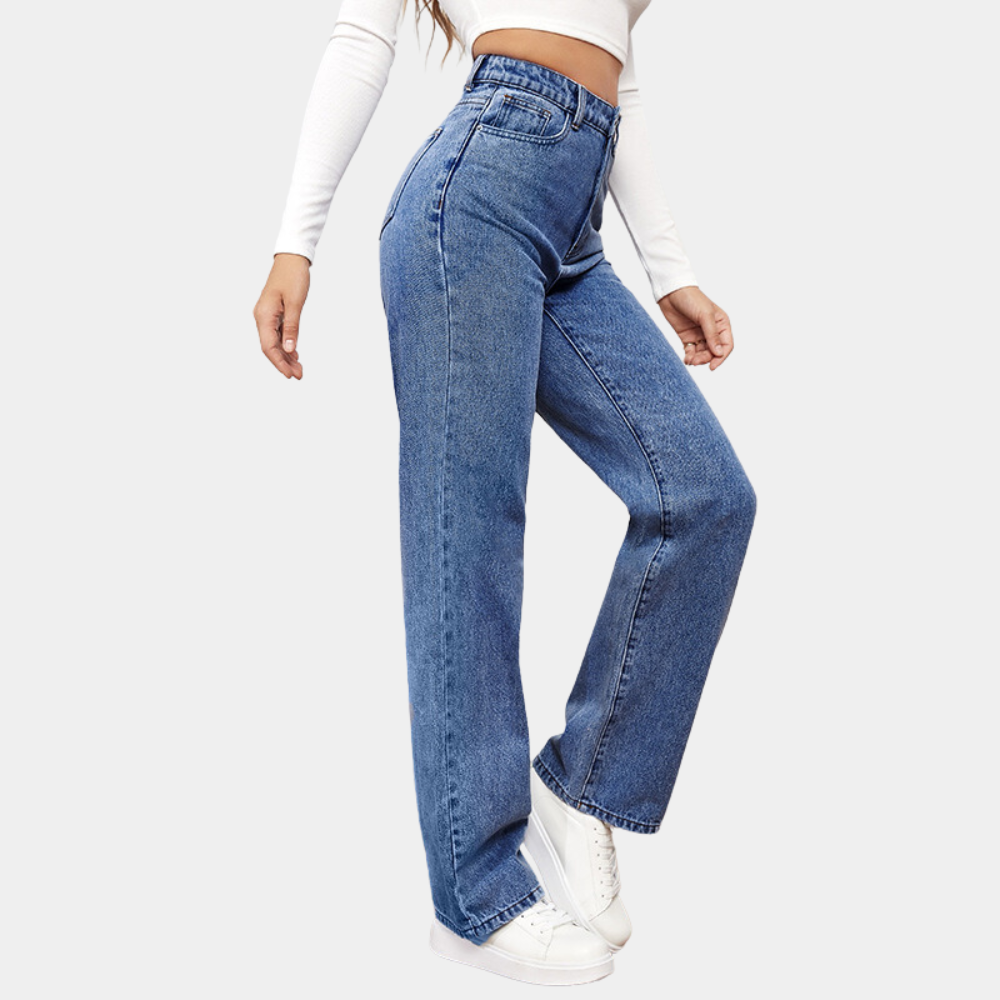 High Waist Baggy Damen Jeans – Elara