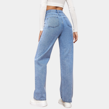 High Waist Baggy Damen Jeans – Elara