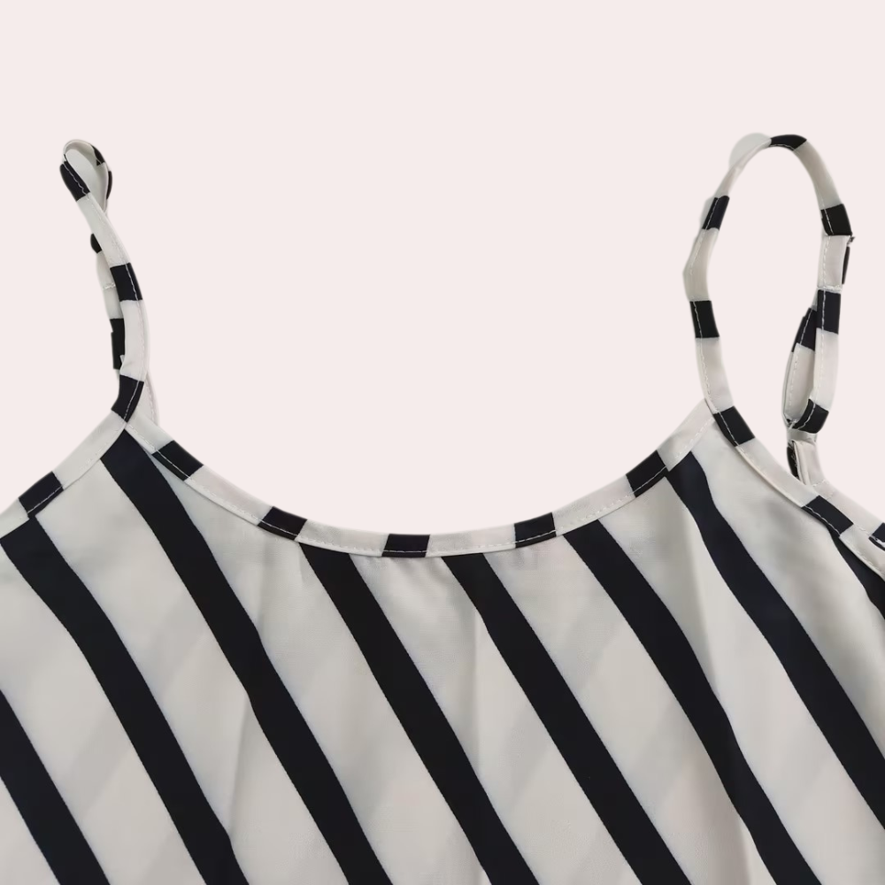 Ärmelloses Gestreiftes Sommerkleid – Marise