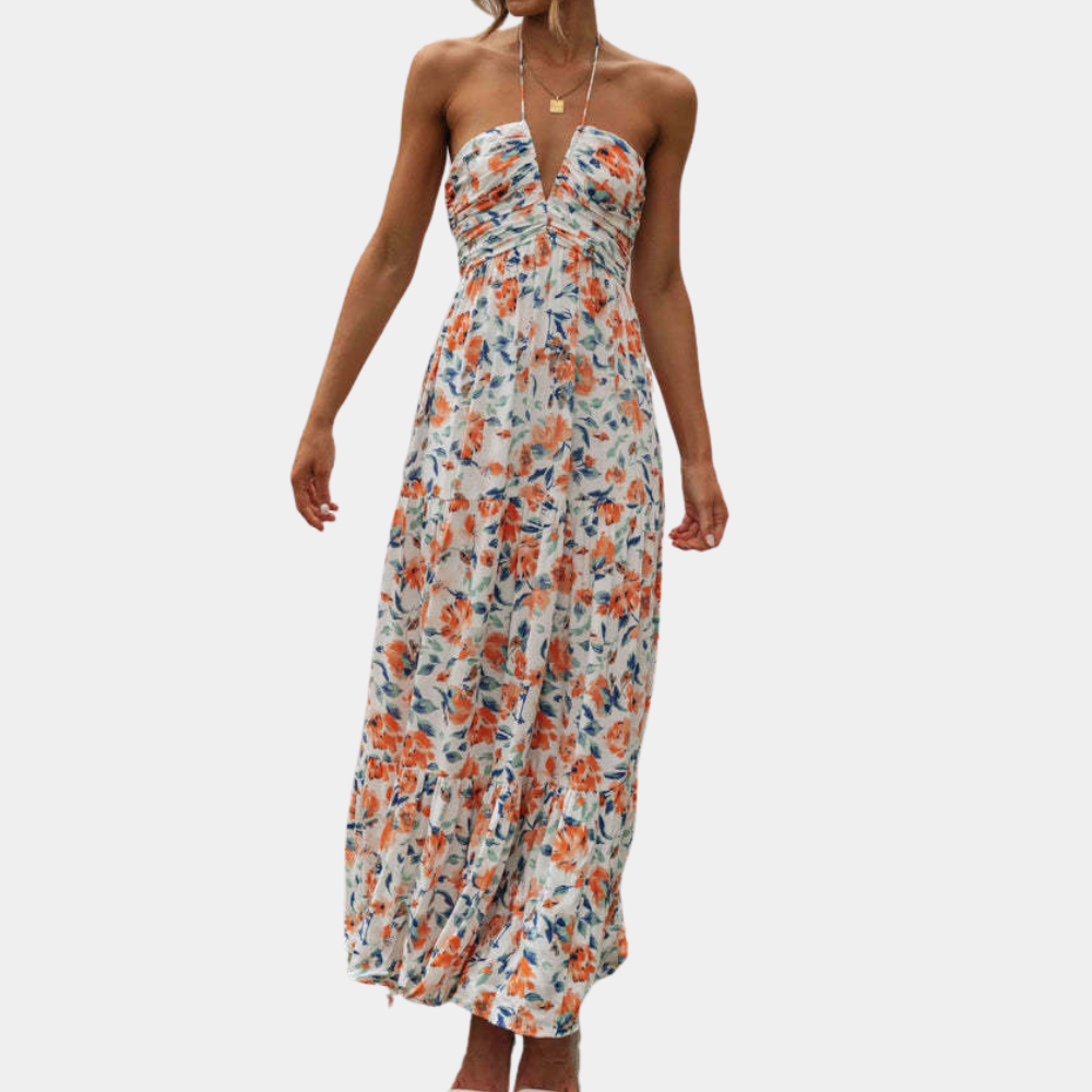 Lange Sommerkleid mit Neckholder – Soraya