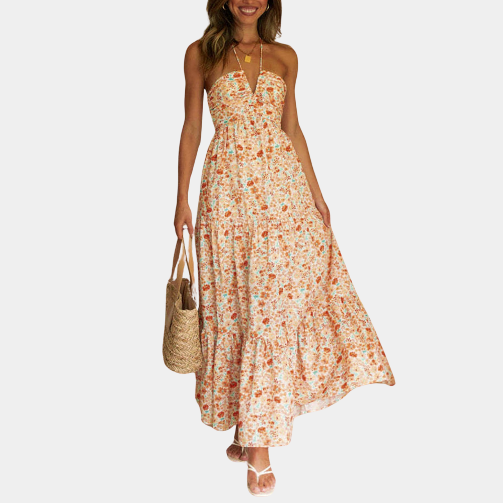 Lange Sommerkleid mit Neckholder – Soraya