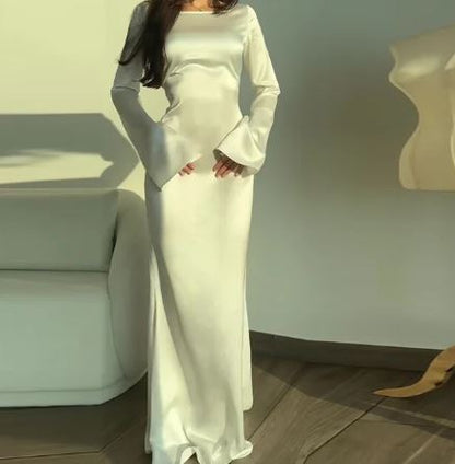 Charmantes Herbst-Langarmkleid - Nila