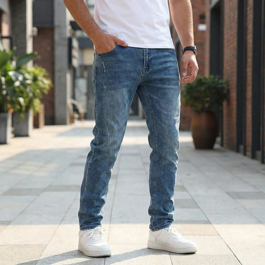 Casual Herenjeans Met Versleten Look - Orville