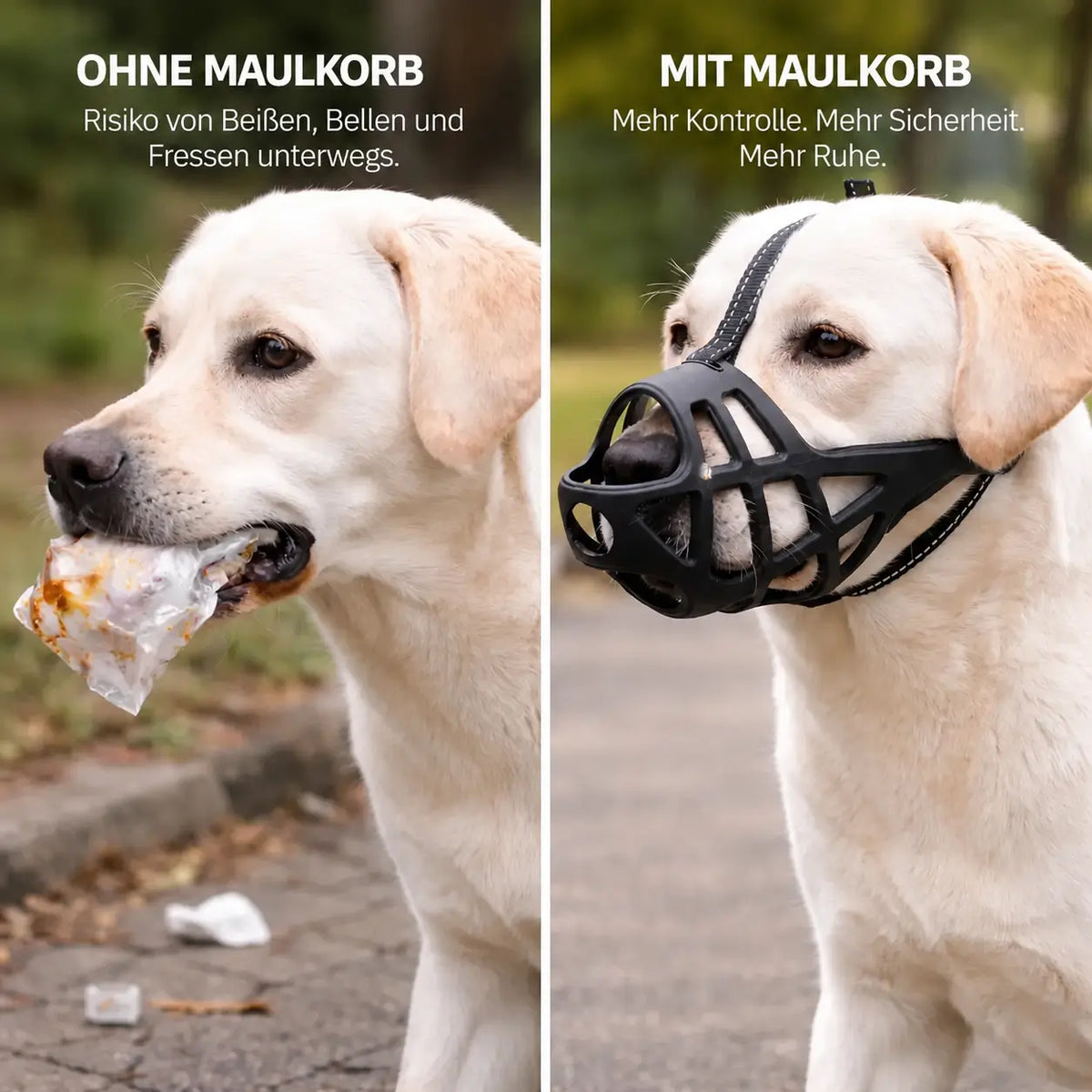 Vergleich mit Hundemaulkorb, Detail