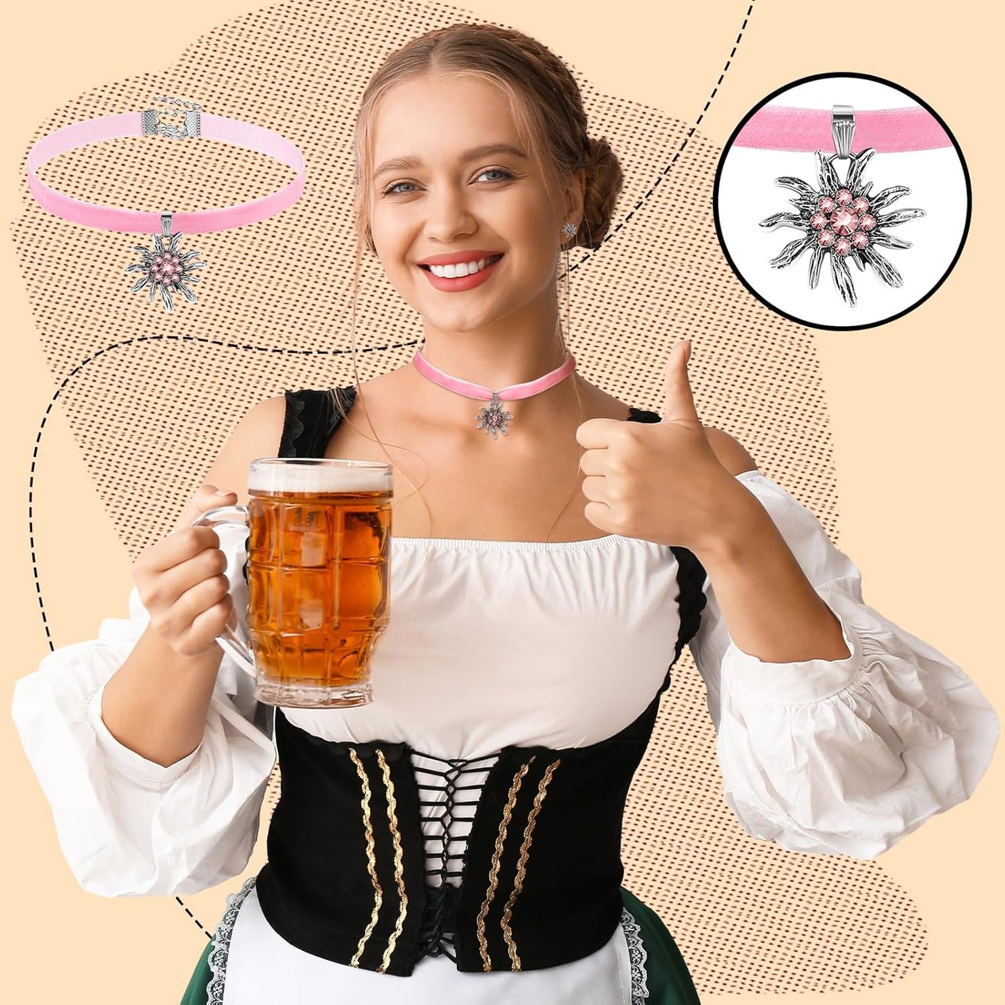 Choker Mit Anhänger - EdelRose 