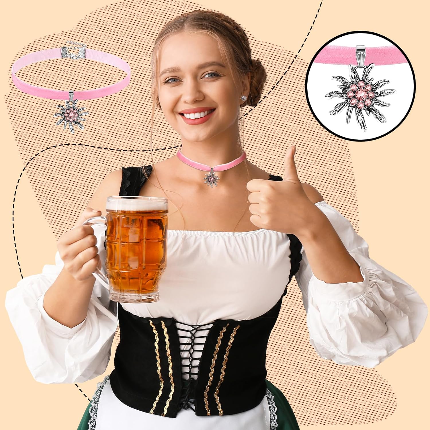 Choker Mit Anhänger - EdelRose 