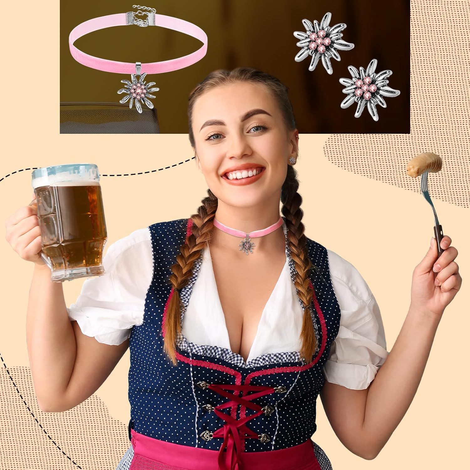 Choker Mit Anhänger - EdelRose 