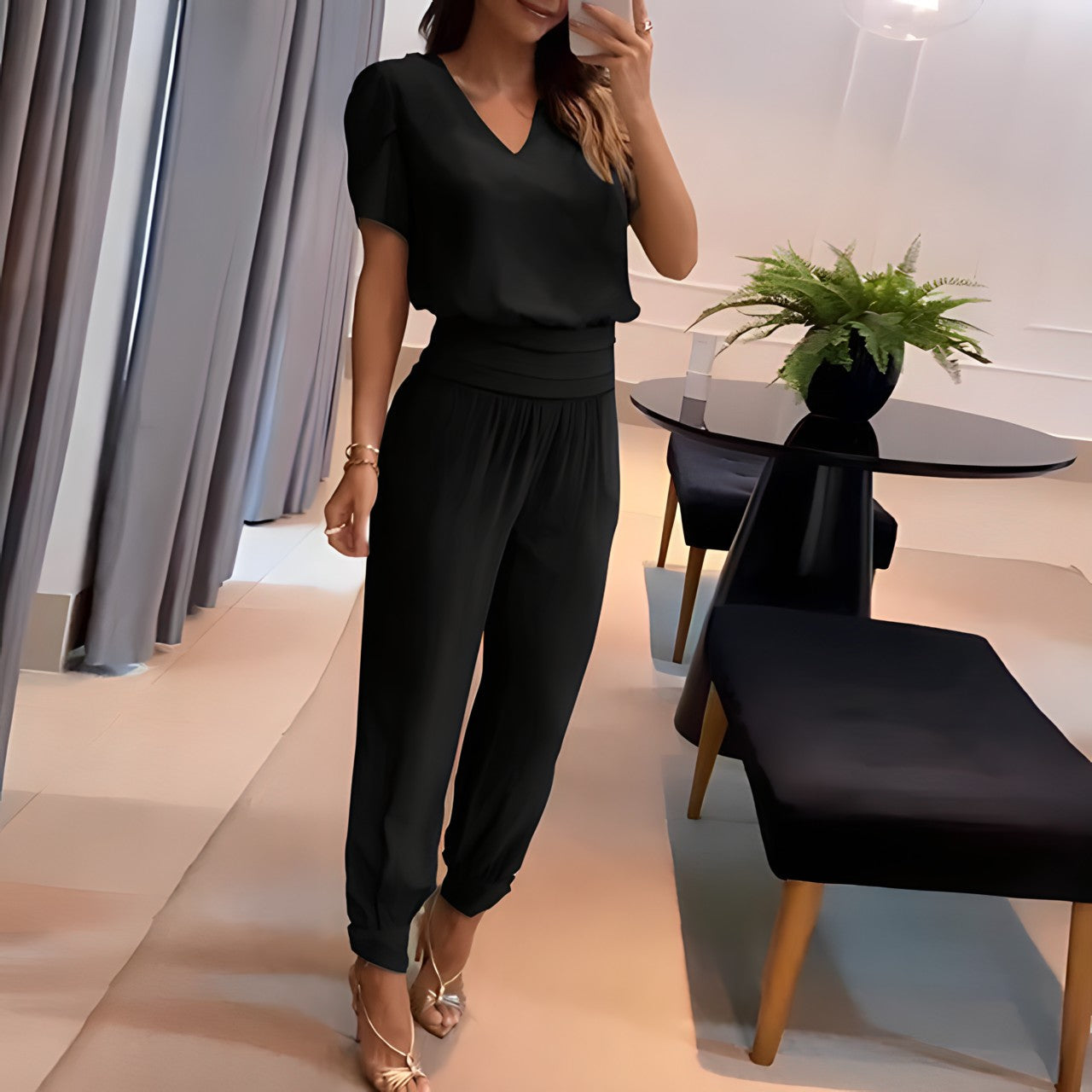 Modisches Blusen-Set mit Hose – Komfort & Stil vereint – Fabienne