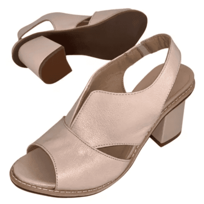 Damen Ledersandalen mit Absatz & Komfortfußbett – Selina