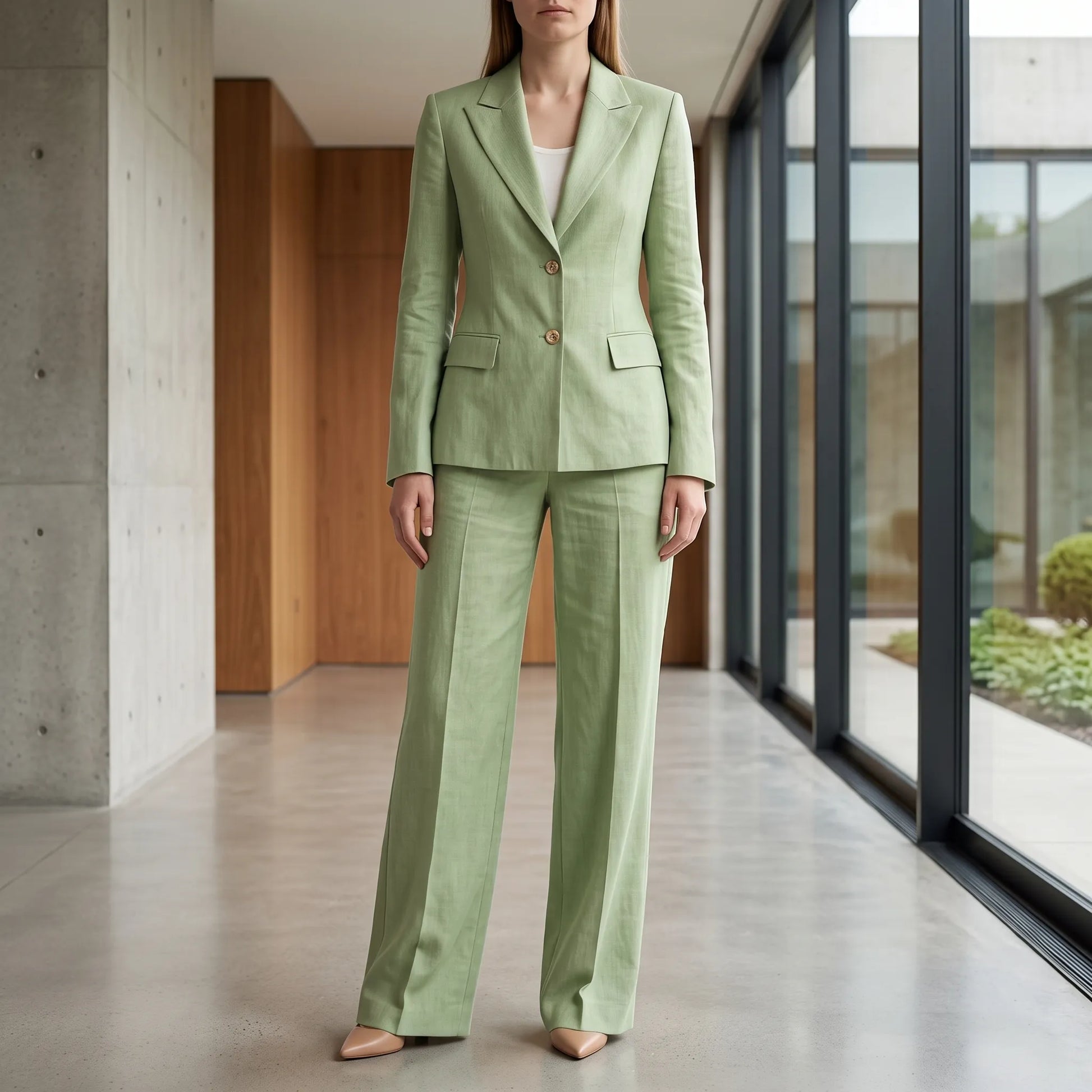 Damen Hosenanzug Mit Weitem Bein -  Bessie