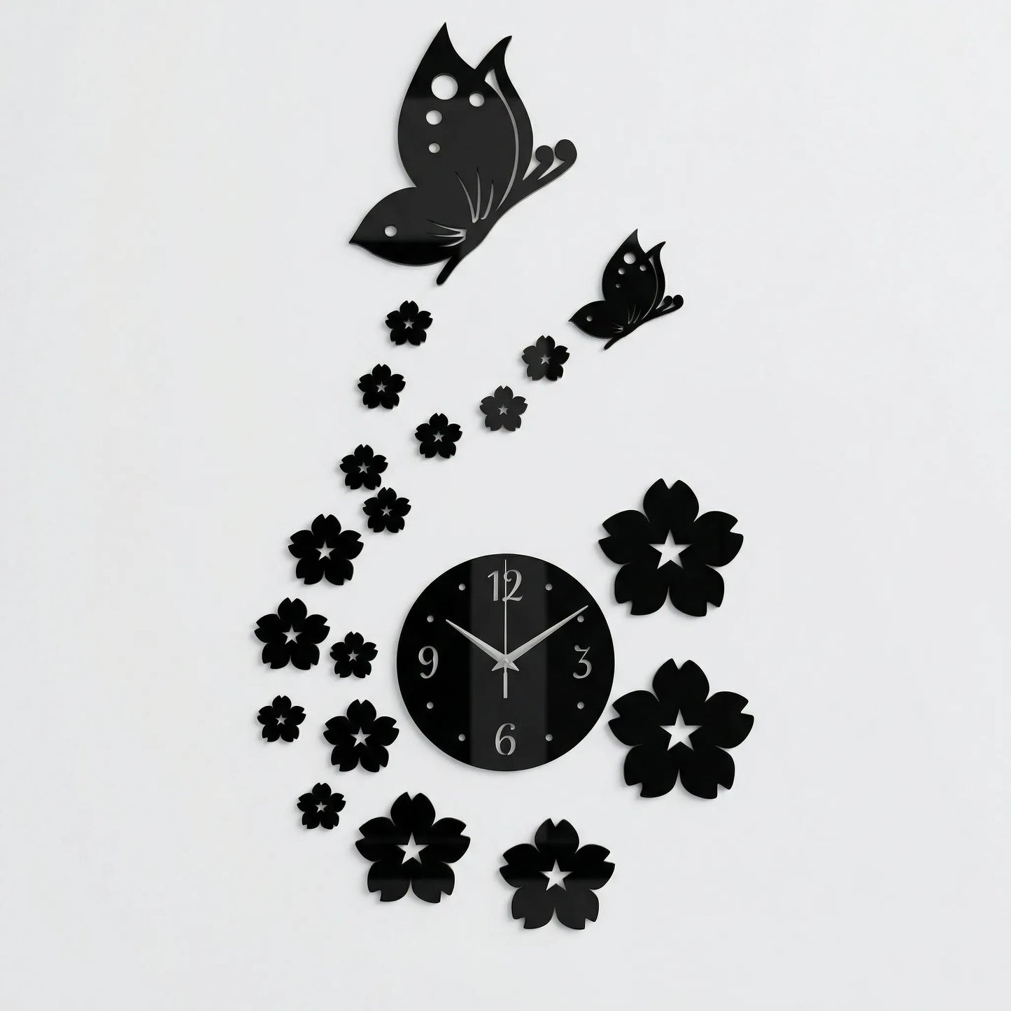 Dekorative Schmetterlings-Wanduhr - Flutterique