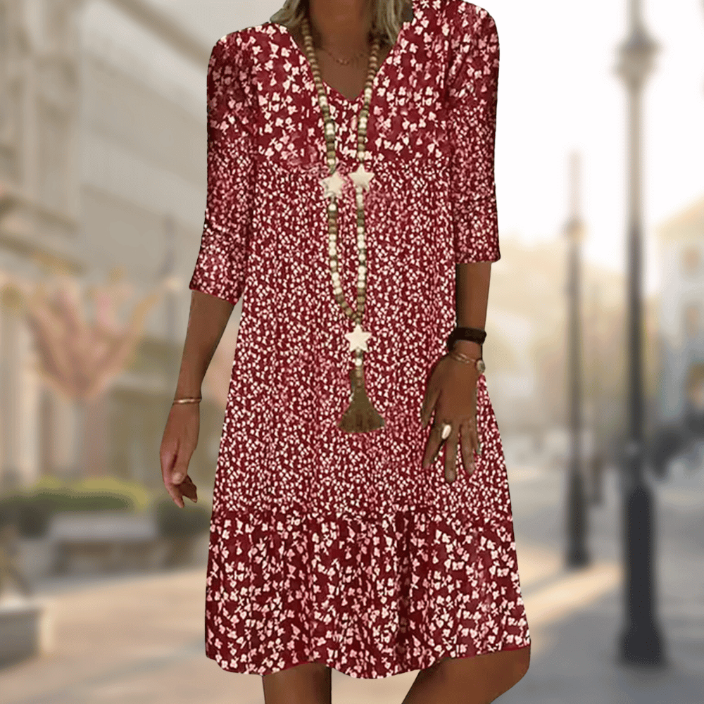 Sonnenenergie-inspiriertes Herbstkleid – Soleil