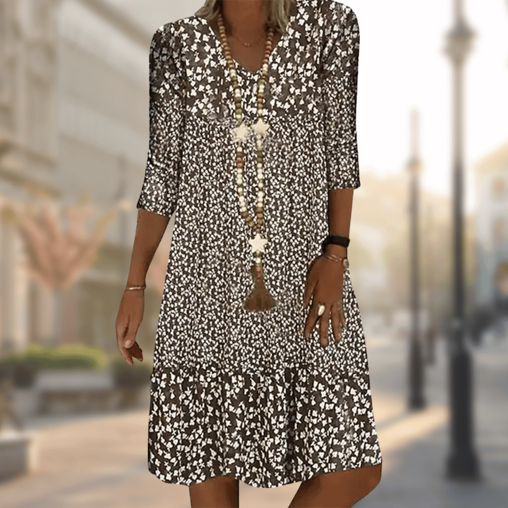 Sonnenenergie-inspiriertes Herbstkleid – Soleil