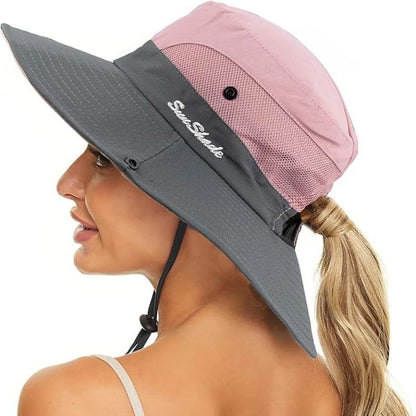 Stylischer Damen UV-Schutz Sonnenhut mit breiter Krempe – Livia