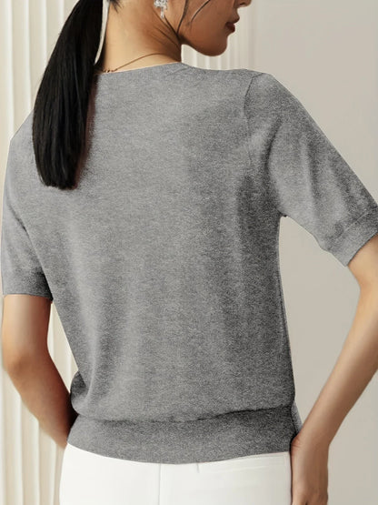 Damen Kurzarm-Herbstpullover – Mila