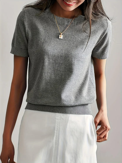 Damen Kurzarm-Herbstpullover – Mila